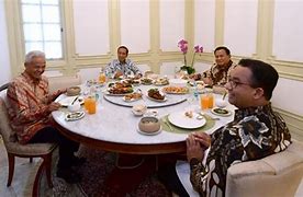 Jokowi Dan Capres Makan Bersama